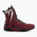 Venum Elite Boxing Schuhe Wein lees/silbernes Logo 2