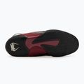 Venum Elite Boxing Schuhe Wein lees/silbernes Logo 4