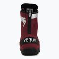 Venum Elite Boxing Schuhe Wein lees/silbernes Logo 6