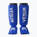 Schienbeinschoner mit Fußschutz Venum Kontact Shin Guards royal blue/silver