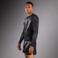 Herren Langarm-Rashguard Venum No Gi Rashguards black/silver grey 4