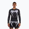 Herren Langarm-Rashguard Venum No Gi Rashguards black/white