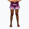 Damen Trainingsshorts Venum Iris Muay Thai plum/white