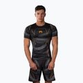 Herren-Rashguard Venum Matupa Short Sleeve black/grey/gold
