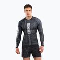 Rashguard Langarmshirt Herren Venum Karate Combat black/grey