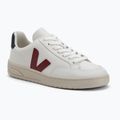 Herrenschuhe VEJA V-12 Leather white/marsala/nautical