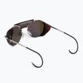 Frauen-Sonnenbrillen ROXY Blizzard 2021 shiny silver/brown leather 2