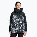 Snowboardjacke für Frauen ROXY Jetty Block 2021 true black black flowers