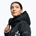 Snowboardjacke für Frauen ROXY Jetty Block 2021 true black black flowers 5
