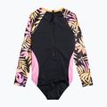 ROXY Active Joy Kinderschwimmbody anthrazit zebra Dschungel Mädchen 2