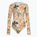 Einteiliger Badeanzug für Damen ROXY Print Mix Solid 2021 bright white subtly salty flat