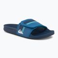 Herren-Flip-Flops Quiksilver Rivi Slide Adjust blue/blue/green