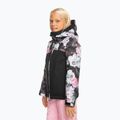 Kinder Snowboardjacke ROXY Greywood Girl true black blurry flower 2