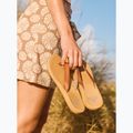 ROXY Porto Motiv Damen Flip Flops hellbraun 11
