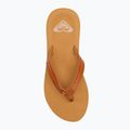 ROXY Porto Motiv Damen Flip Flops hellbraun 5