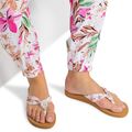 ROXY Paia V Damen Flip Flops weiß/verrückt rosa Druck 4