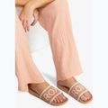 Damen ROXY Slippy Knit Weizen/Türkischer Kaffee Flip-Flops 4
