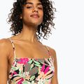 Damen-Badeanzug ROXY Printed Beach Classics Lace UP anthrazit palm song s 6