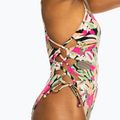 Damen-Badeanzug ROXY Printed Beach Classics Lace UP anthrazit palm song s 7