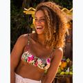 ROXY Printed Beach Classics Bralette Badeanzug Top anthrazit Palm Song s 10
