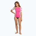 Women's ROXY Lycra Bedrucktes weißes Happy Tropical Badeshirt 2