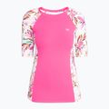 Women's ROXY Lycra Bedrucktes weißes Happy Tropical Badeshirt 5