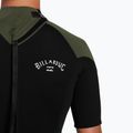Men's Billabong 2mm Folie Back Zip Frühling Moos Schwimmen Schaum 6