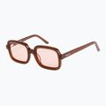 ROXY Albahia glänzende Sonnenbrille für Frauen Root Beer/Rosa