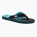 Herren Quiksilver Molokai Layback II Flip Flops blau / schwarz / blau