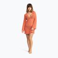 Roxy Love Coastline Beach Damen V-Ausschnitt Kleid apricot brandy 2