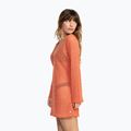 Roxy Love Coastline Beach Damen V-Ausschnitt Kleid apricot brandy 4