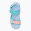 Kickers Kickjune blau/korallenrosa/grün Kindersandalen 5
