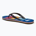 Herren Quiksilver Molokai Stripe schwarz/rot/blau Flip Flops 3