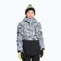 Quiksilver Mission gedruckt Block Erbe Kinder Snowboard Jacke Scribble schwarz