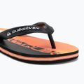 Quiksilver Molokai Art 25 Jugend feurige Koralle Wortblock Flip Flops 7
