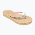 ROXY South Beach III grün/rosa Damen-Flip-Flops