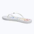 ROXY Sandy III Damen Flip Flops weiß/Regenbogen Monogramm 3