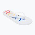 ROXY Sandy III Damen Flip Flops weiß/Regenbogen Monogramm 8