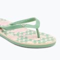 ROXY Tahiti VII grün/rosa Damen-Flip-Flops 7