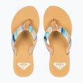 Damen ROXY Porto Raffia II blau Tiefen Flip Flops 2