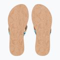 Damen ROXY Porto Raffia II blau Tiefen Flip Flops 3