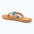 Damen ROXY Porto Raffia II blau Tiefen Flip Flops 3