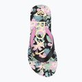 ROXY Tahiti VII Kinder-Flip-Flops schwarz/rosa Schablone 5