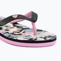 ROXY Tahiti VII Kinder-Flip-Flops schwarz/rosa Schablone 7