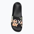 ROXY Slippy II Damen Flip-Flops schwarz/grüner Druck 5