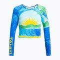 Damen Schwimmen Langarm ROXY Atlas Crop Top skyway 5