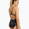 Einteiliger Damen-Badeanzug ROXY Active Basic Printed anthracite athletic hibiscus 3