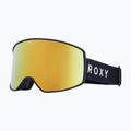 Damen-Snowboardbrille ROXY Storm W black/clux ml pink gold