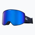 Snowboardbrille Quiksilver Storm black/black clux ml blue