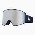 Herren Snowboardbrille Quiksilver Storm MG black/ black clux ml silver
